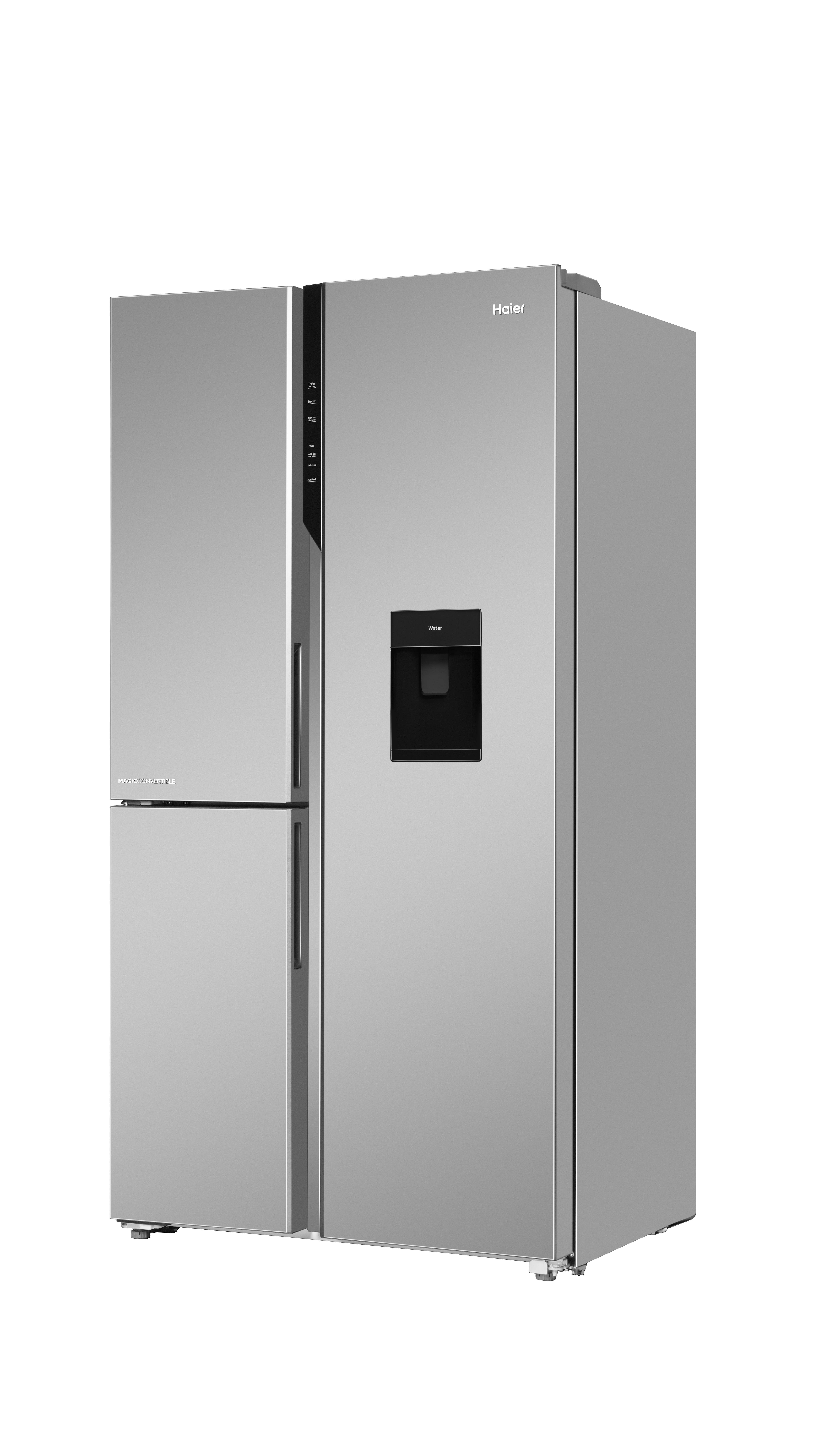 Haier 592L 3 Door Inox Steel SBS Refrigerator with Water Dispenser
