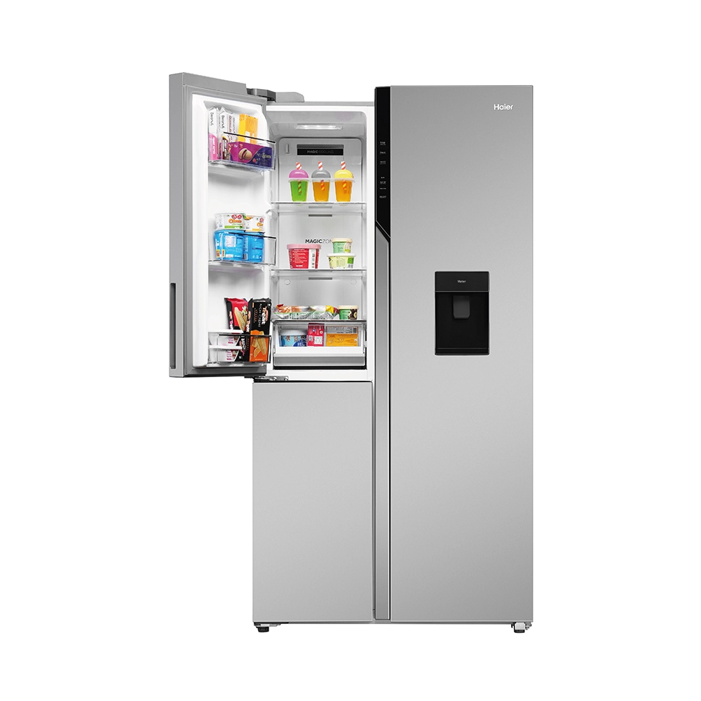 Haier 592L 3 Door Inox Steel SBS Refrigerator with Water Dispenser
