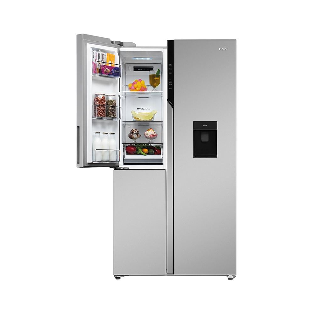 Haier 592L 3 Door Inox Steel SBS Refrigerator with Water Dispenser