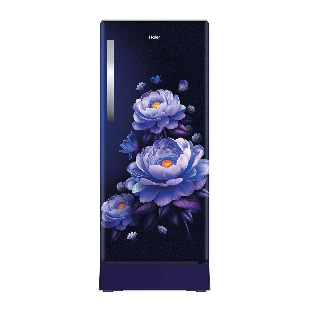 Haier 190 L  5 Star  Marine Blossom Glass  Single Door Refrigerator 
