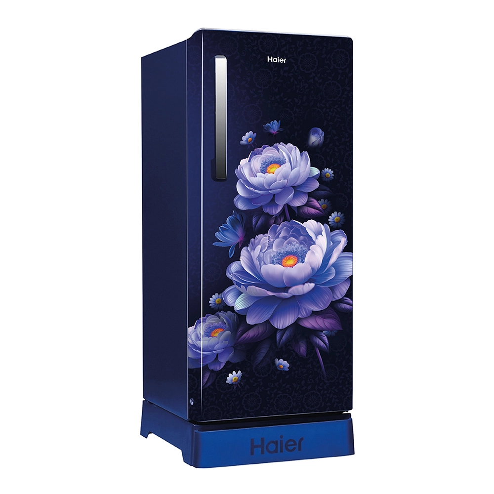 Haier 190 L  5 Star  Marine Blossom Glass  Single Door Refrigerator 