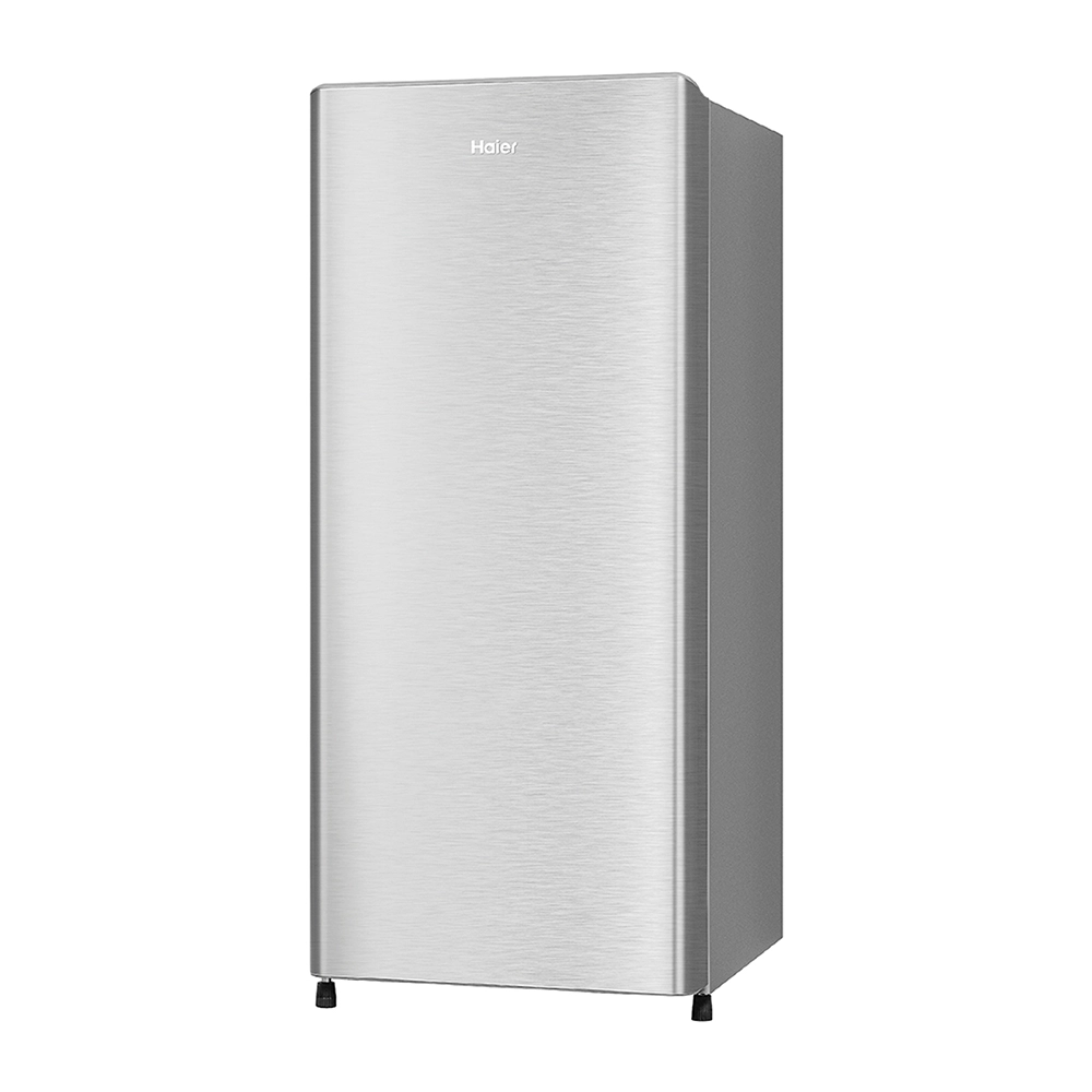 Haier 190L 3 Star BrushLine Silver Single Door Refrigerator 