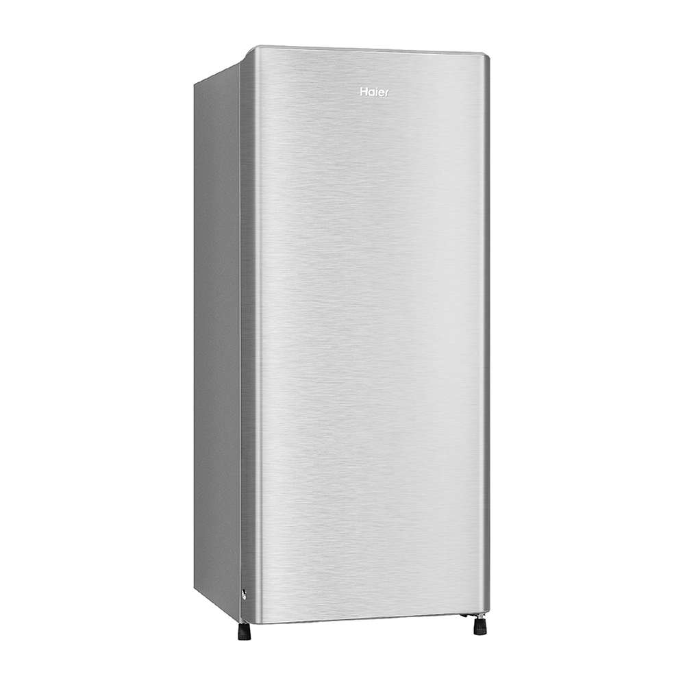 Haier 190L 3 Star BrushLine Silver Single Door Refrigerator 