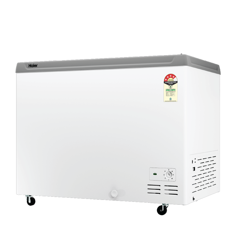 Haier 425L Glass Top Deep Freezer| 2026 STAR Rating (White)