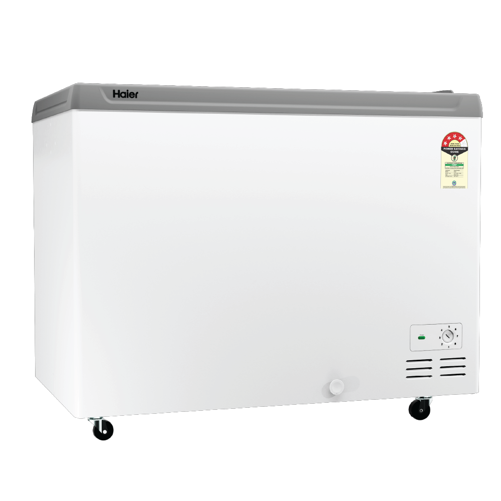Haier 425L Glass Top Deep Freezer| 2026 STAR Rating (White)