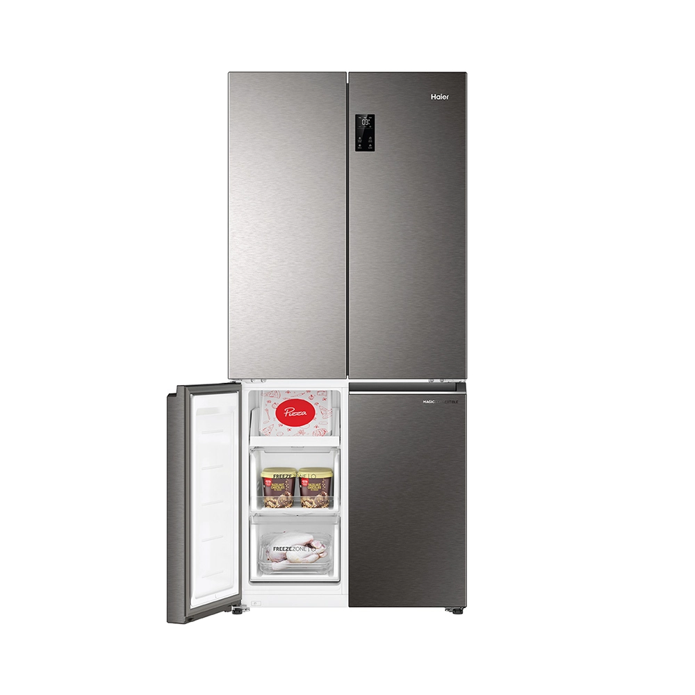 Haier 520L Inox Steel 4-Door Convertible Refrigerator HRB-600IS