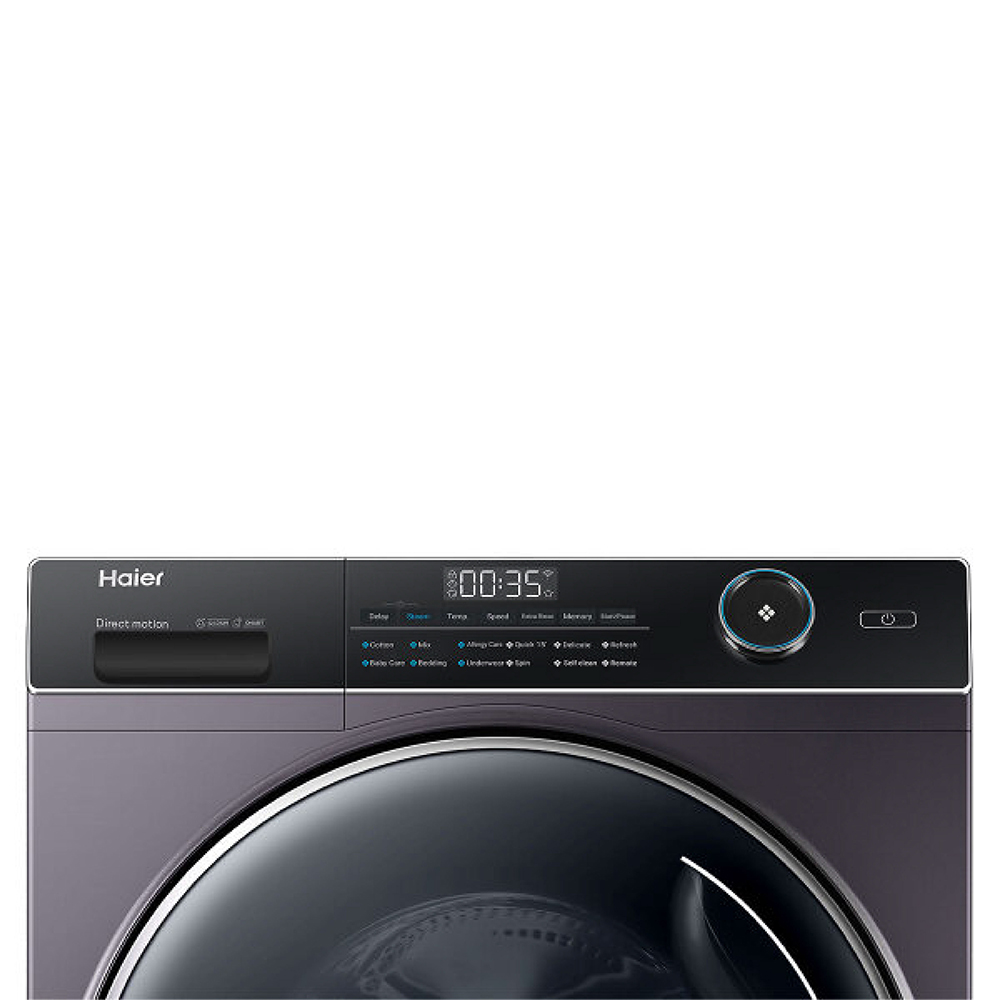 Haier 8Kg Front Load Fully Automatic Washing Machine, Lifetime Warranty On Direct Motion Motor HW80-DM14959CS6U1