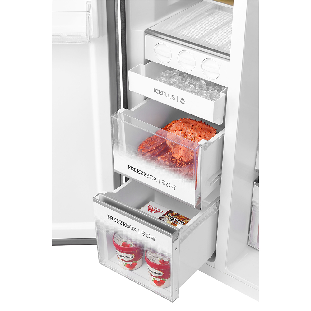 Haier 602 Litres Inverter Side By Side Refrigerator HRS-682KS