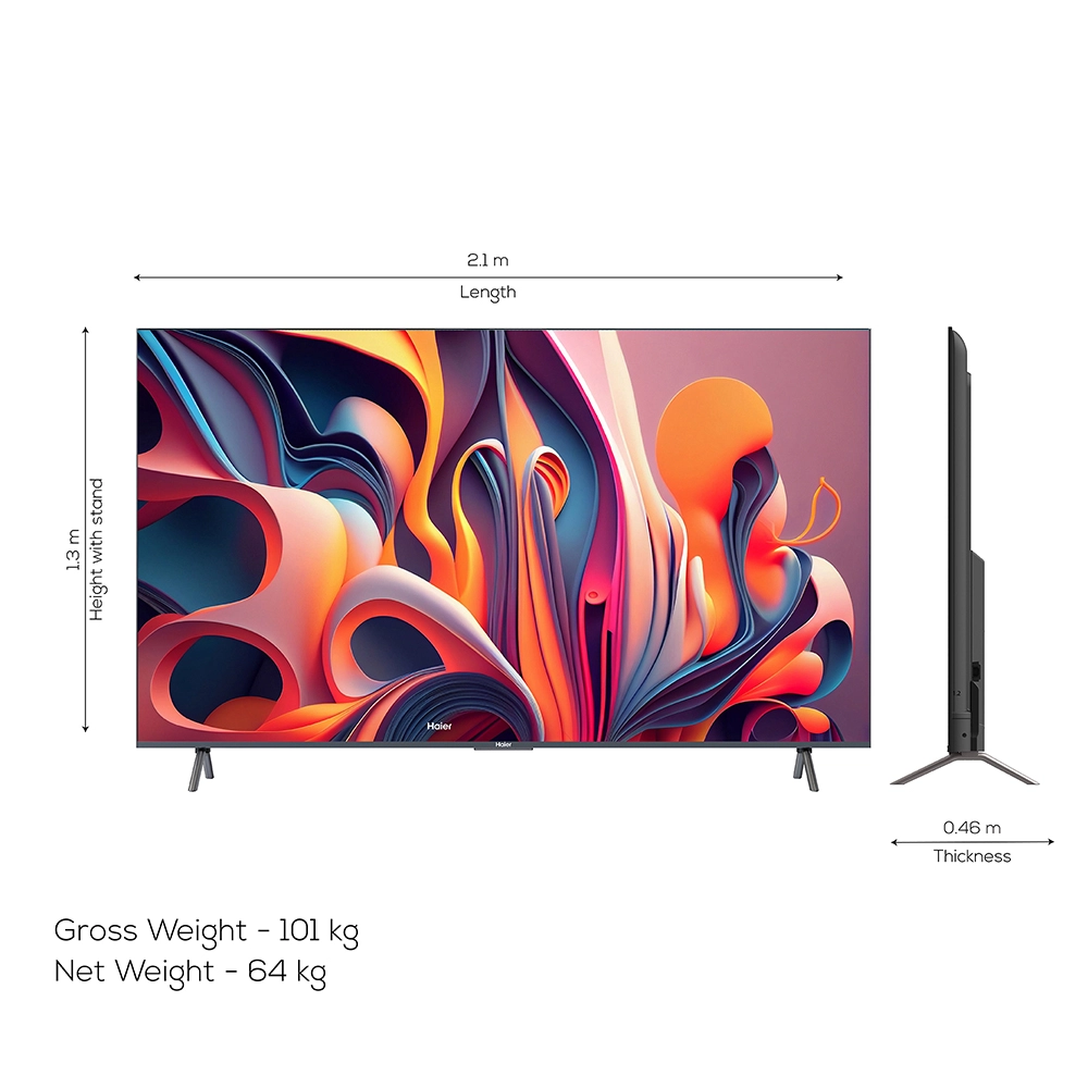 Haier QLED 249cm (98) Google TV 144Hz - 98S9QT