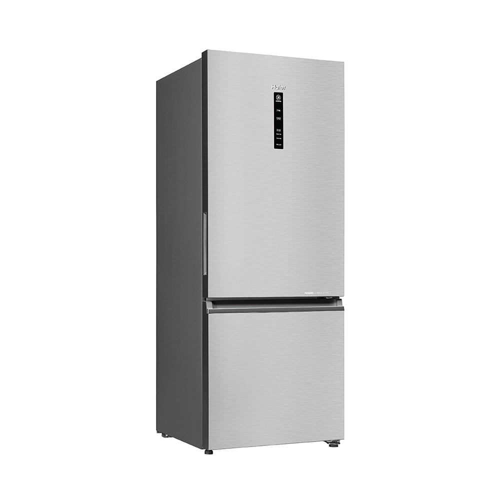Haier 325L 2 Star Shiny Silver Bottom Mount Refrigerator