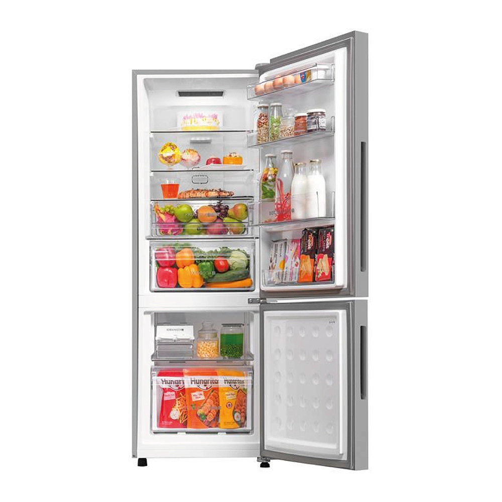Haier 265L 2 Star Nickel Steel Bottom Mount Refrigerator