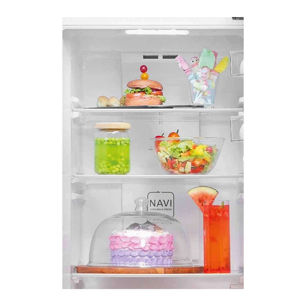 Haier 240L 2 Star Black Glass Double Door Refrigerator