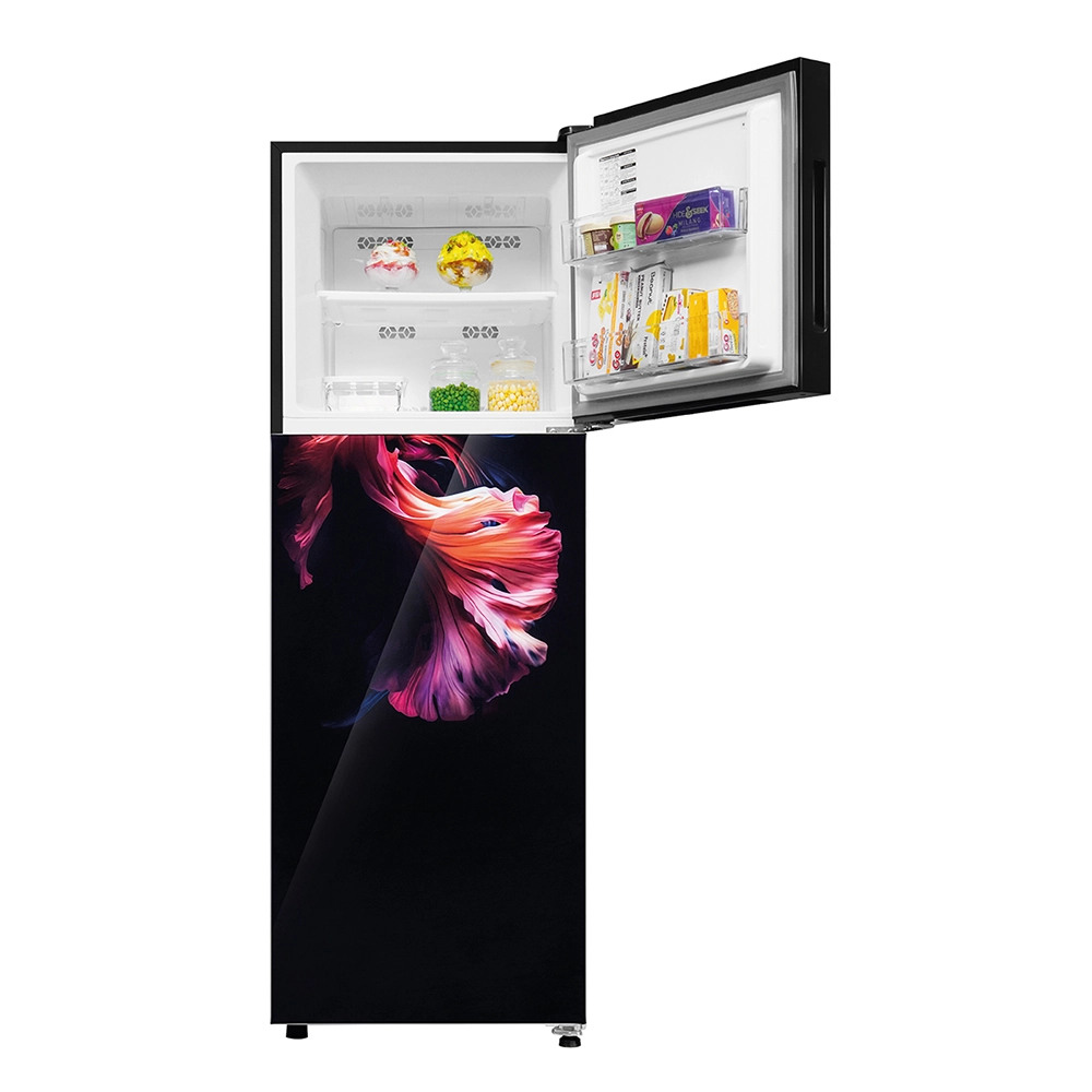 Haier 240L 2 Star Wave Glass Double Door Refrigerator