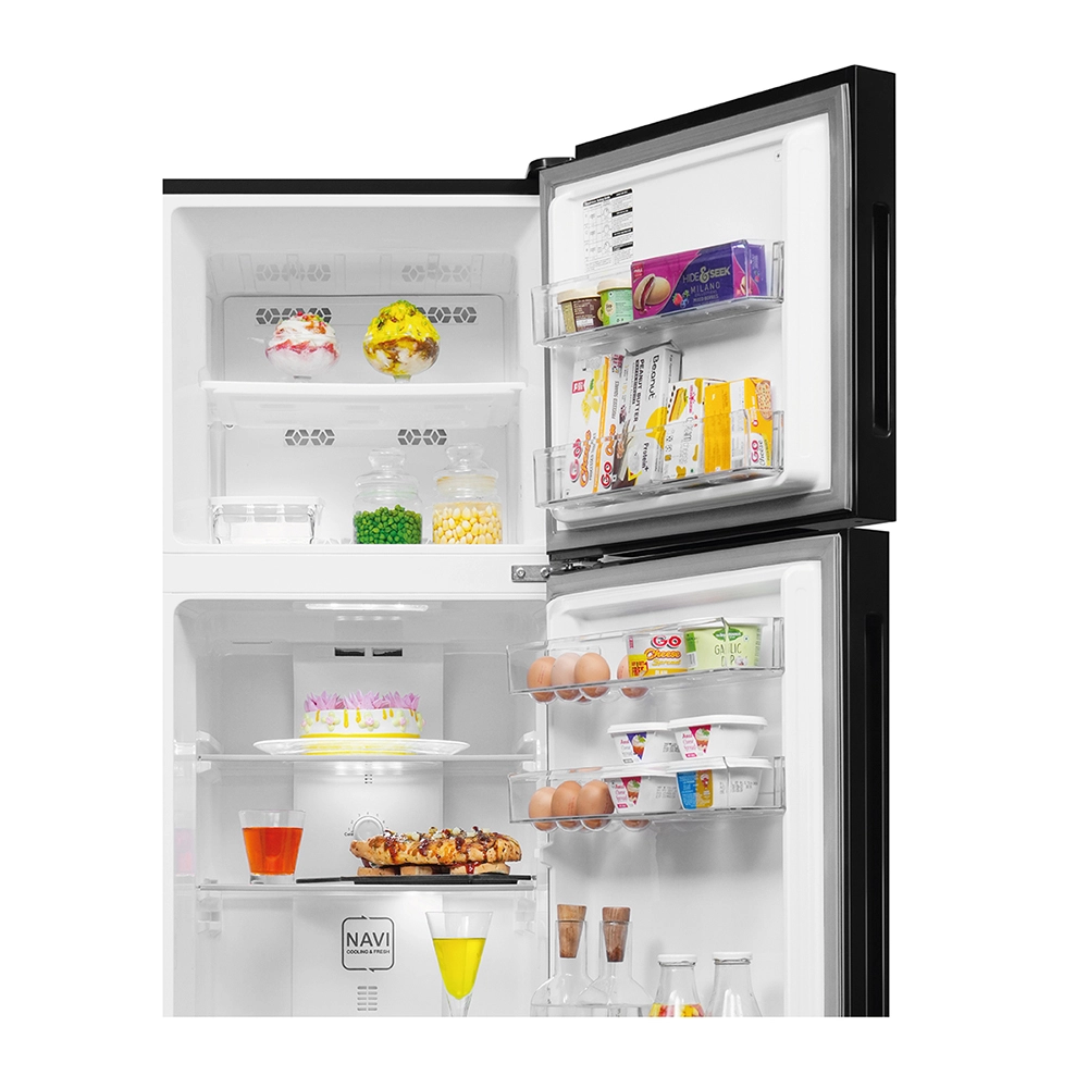 Haier 240L 2 Star Wave Glass Double Door Refrigerator