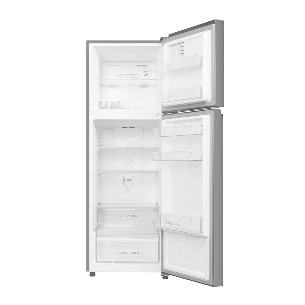 Haier 240L 2 Star Brushline Silver Double Door Refrigerator