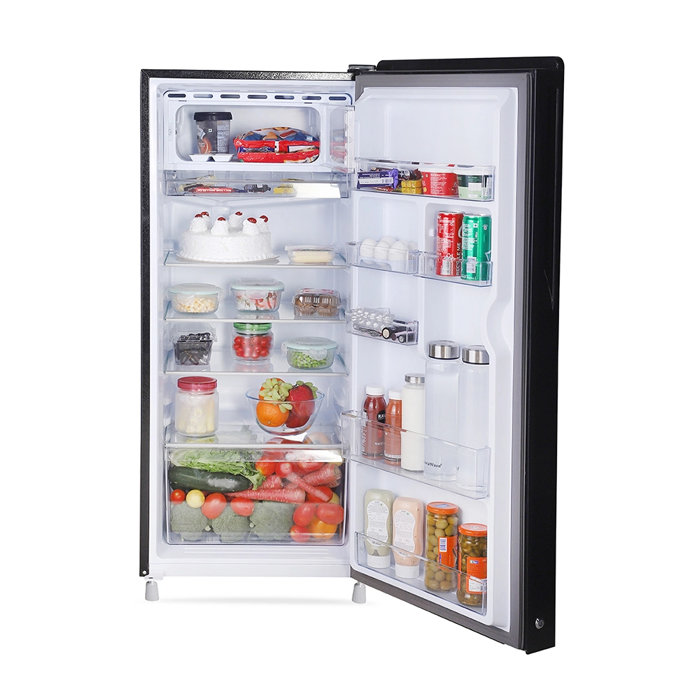 Haier 185L 2 Star Red Dime Glass Direct Cool Refrigerator
