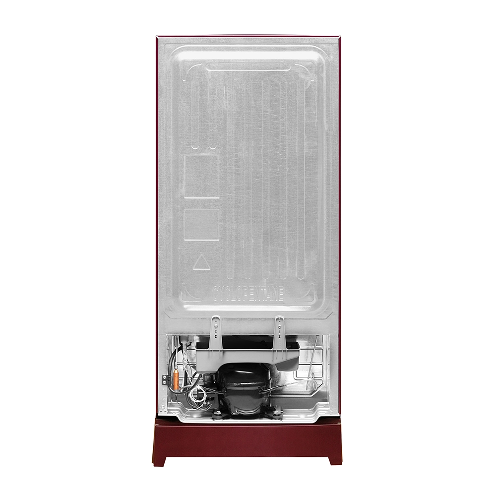 Haier 185L 2 Star Red Dime Glass Direct Cool Refrigerator