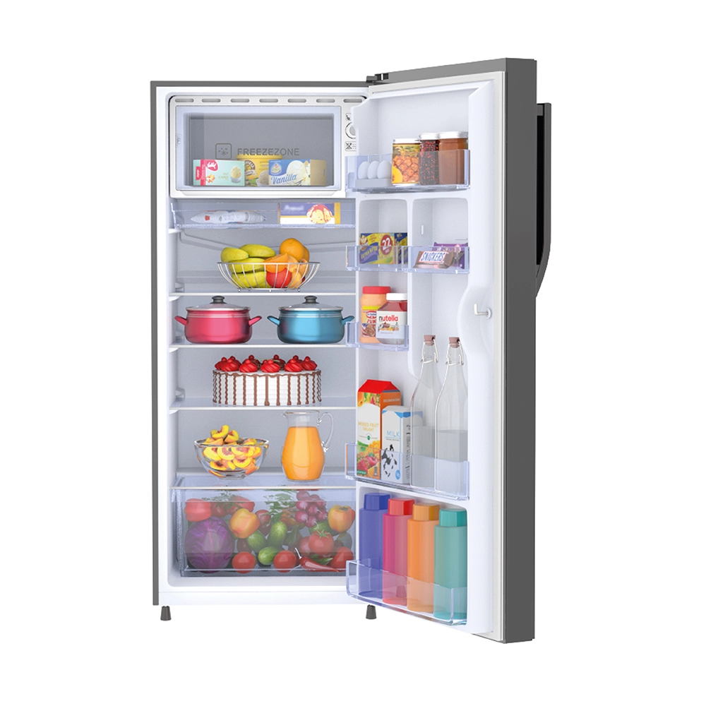 Haier 190L 3 Star Brushline Silver Direct Cool Refrigerator