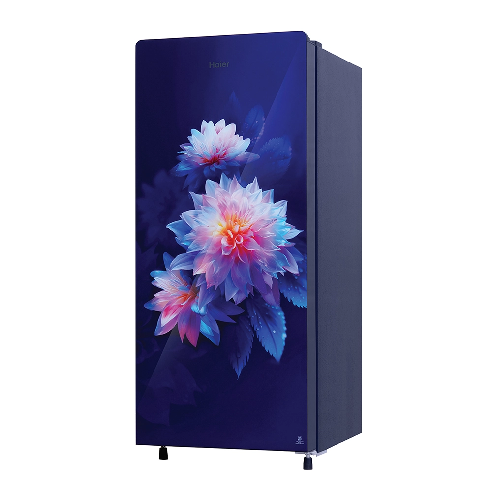 Haier 190L 3 Star Luminus Glass Direct Cool Refrigerator 