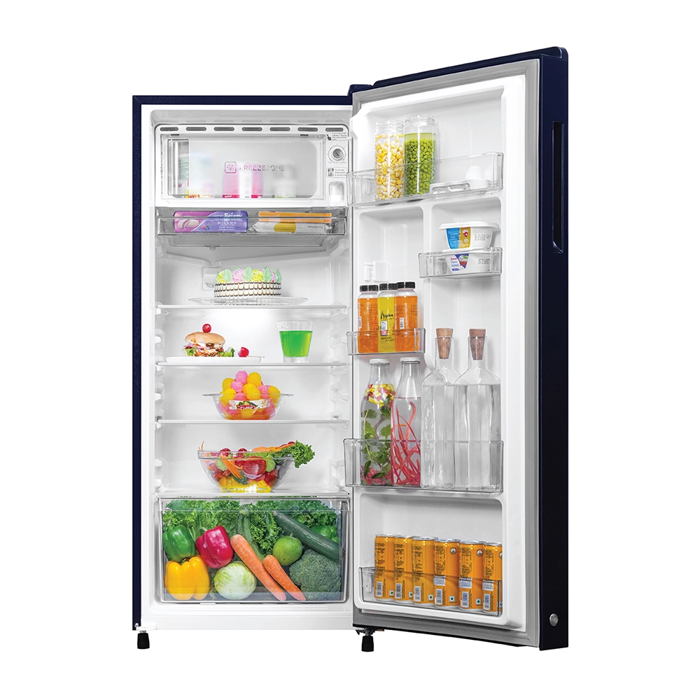 Haier 190L 3 Star Luminus Glass Direct Cool Refrigerator 