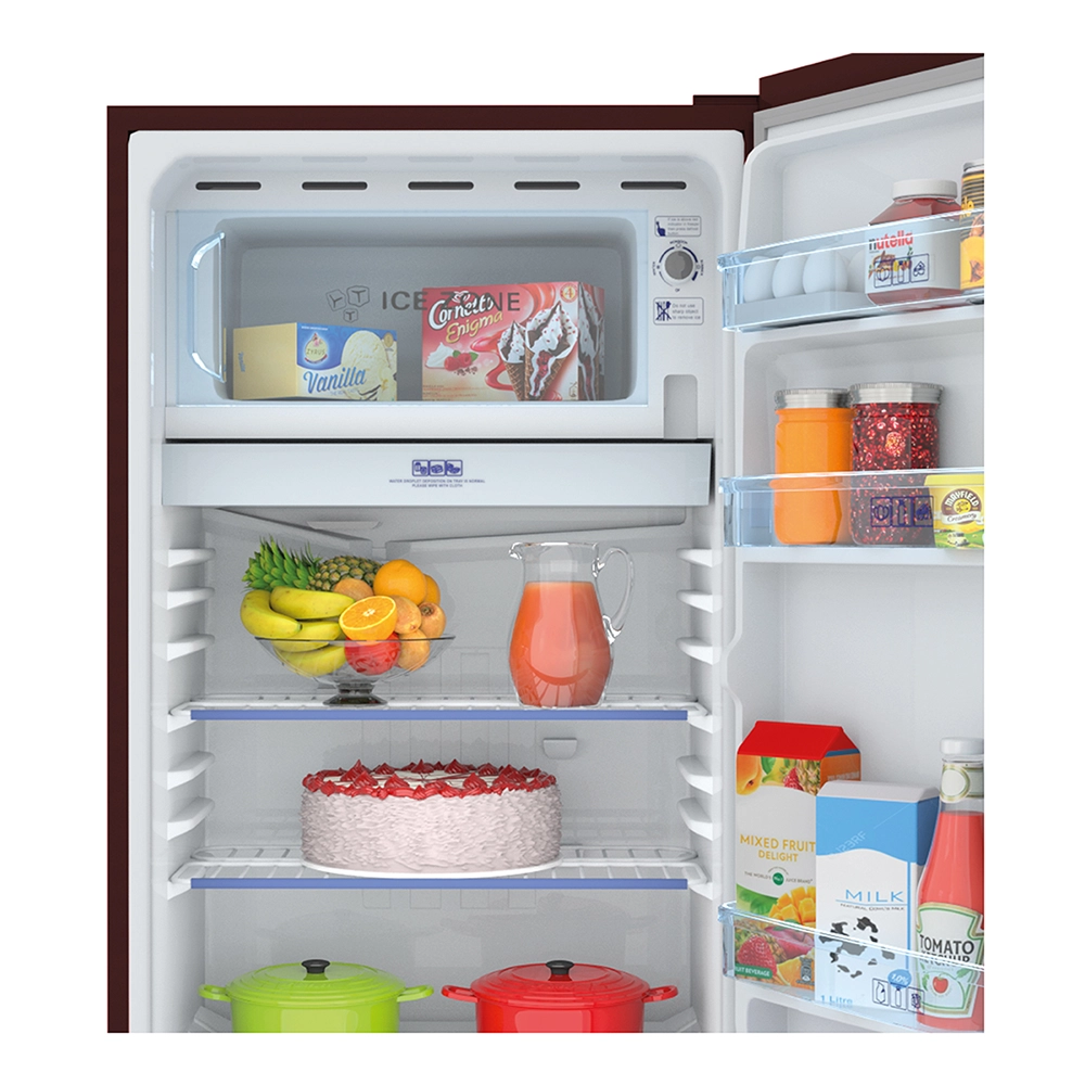 Haier 165L 1 Star Direct Cool Single Door Refrigerator with wired Shelf HRD-1851BBR-P
