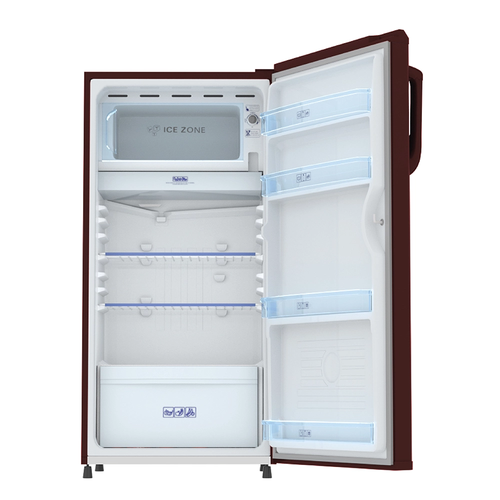 Haier 165L 1 Star Direct Cool Single Door Refrigerator with wired Shelf HRD-1851BBR-P