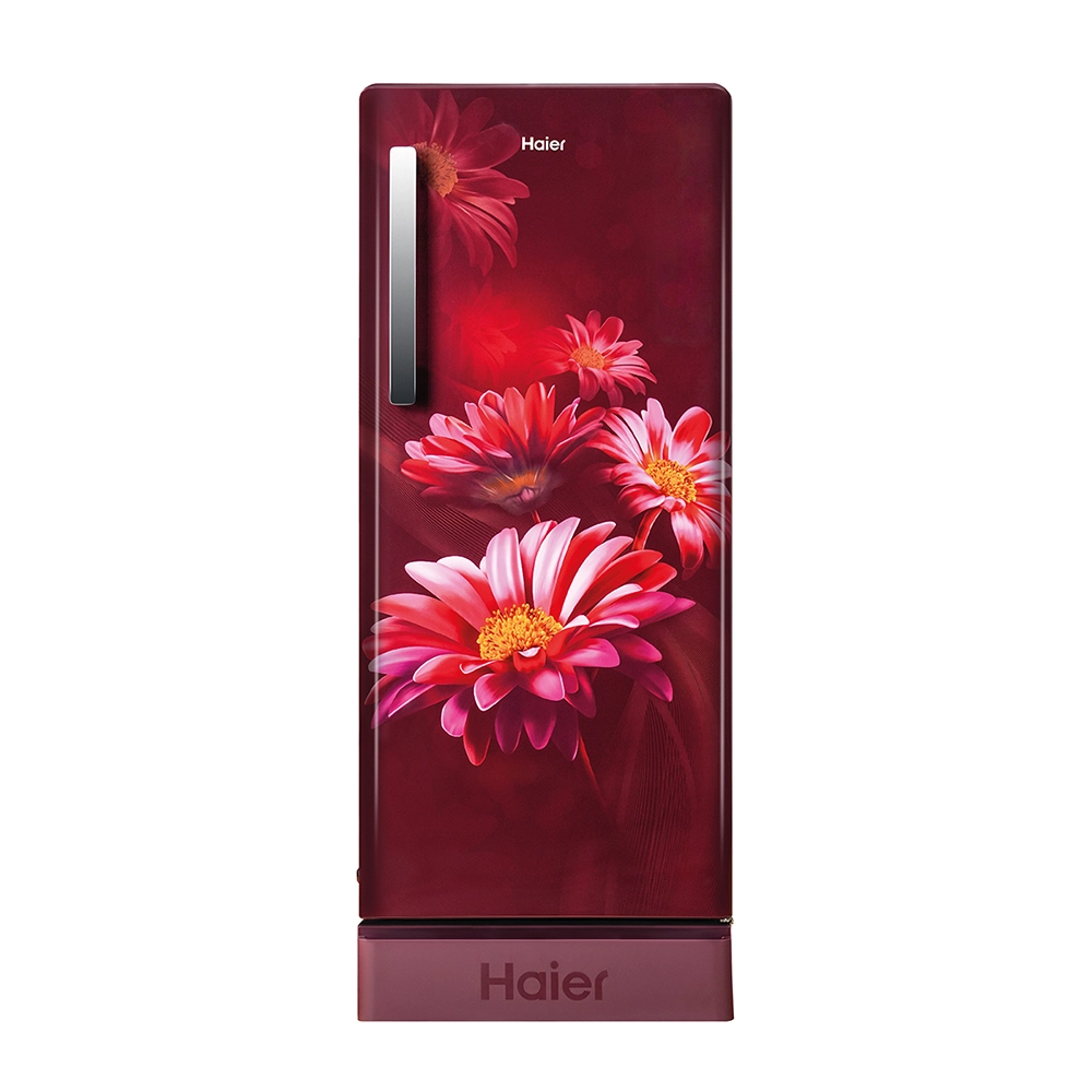 Haier 190L 5 Star Red Hilton Single Door Refrigerator