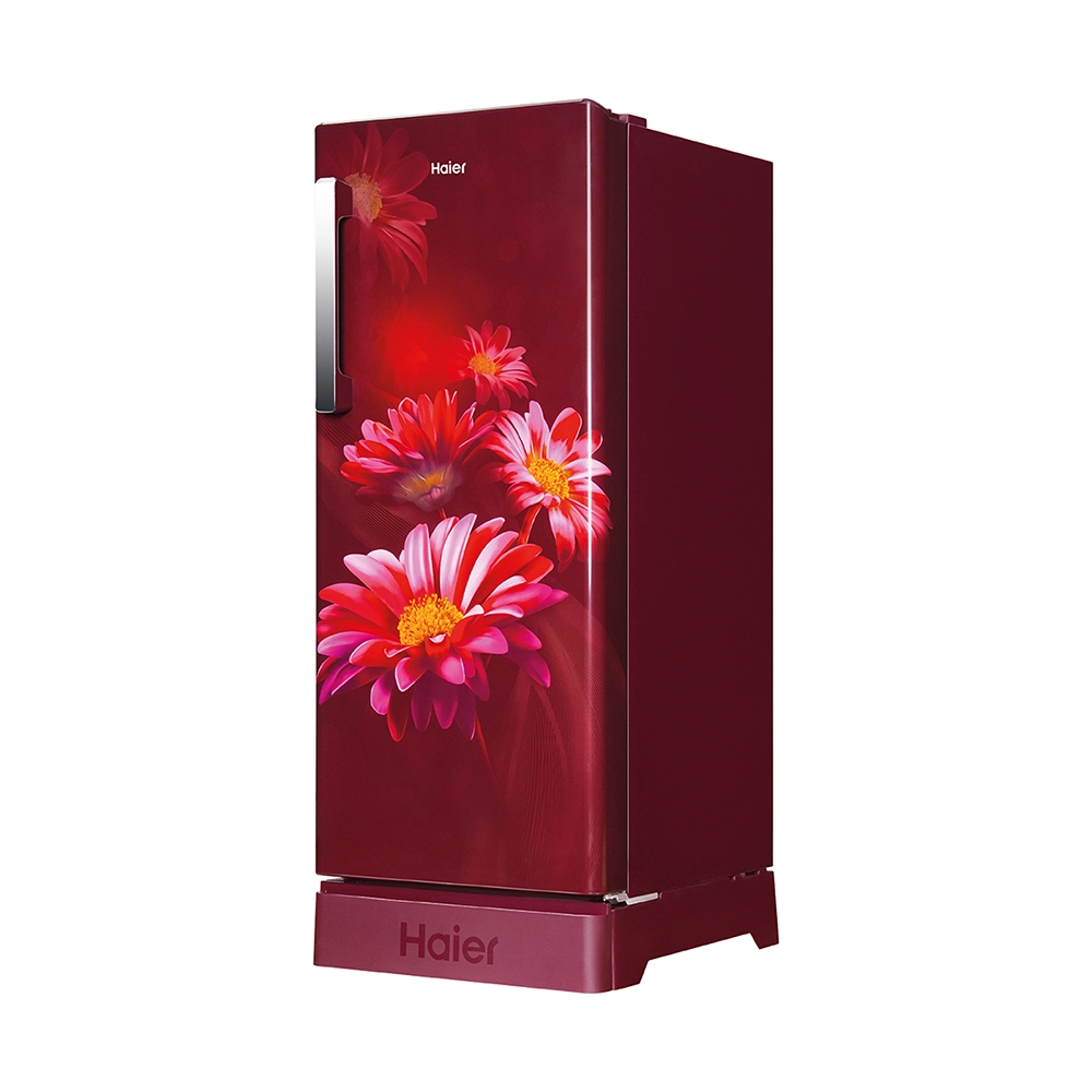 Haier 190L 5 Star Red Hilton Single Door Refrigerator