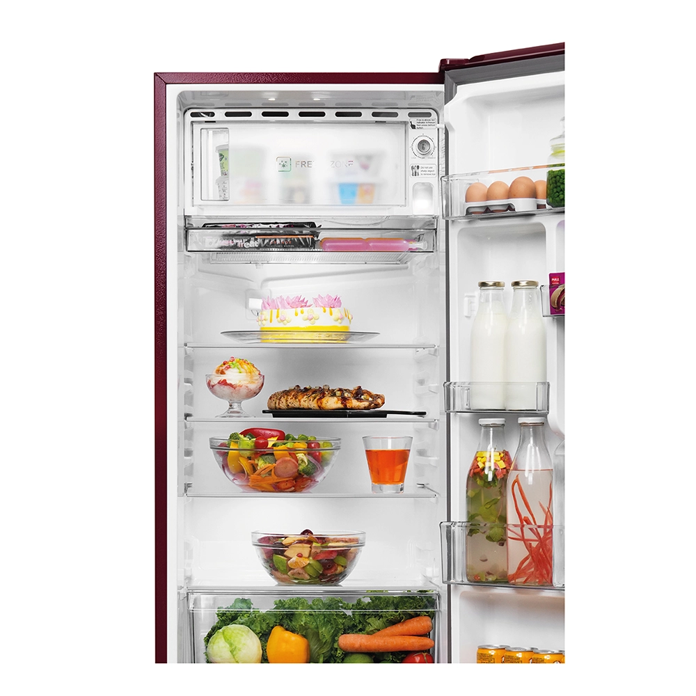 Haier 190L 5 Star Red Hilton Single Door Refrigerator