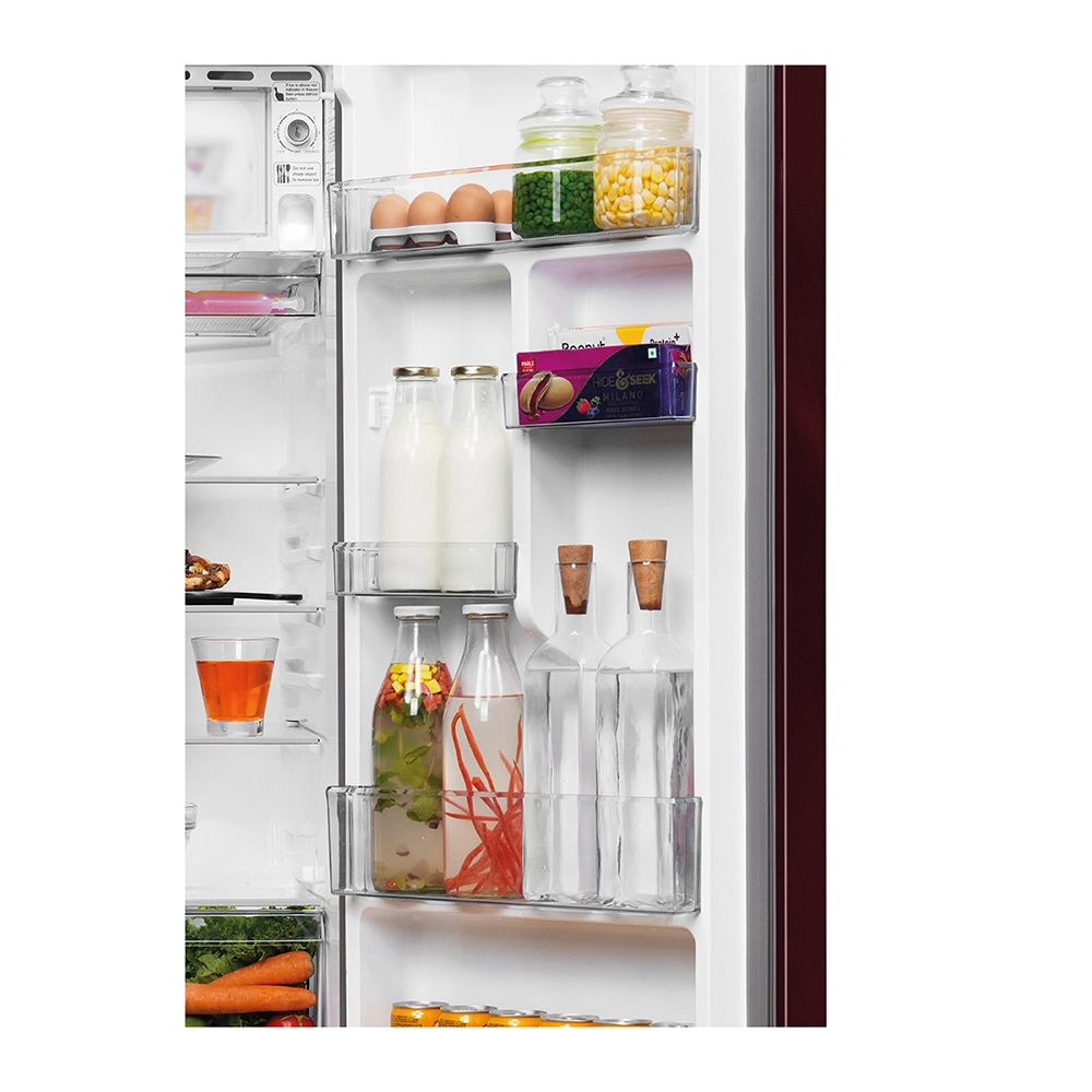 Haier 190L 5 Star Red Hilton Single Door Refrigerator
