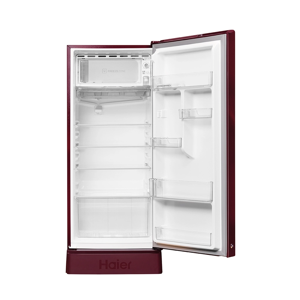 Haier 190L 5 Star Red Hilton Single Door Refrigerator