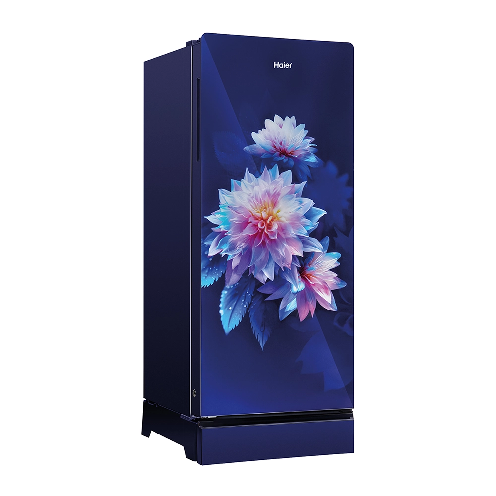 Haier 190L 5 Star Luminus Glass Single Door Refrigerator