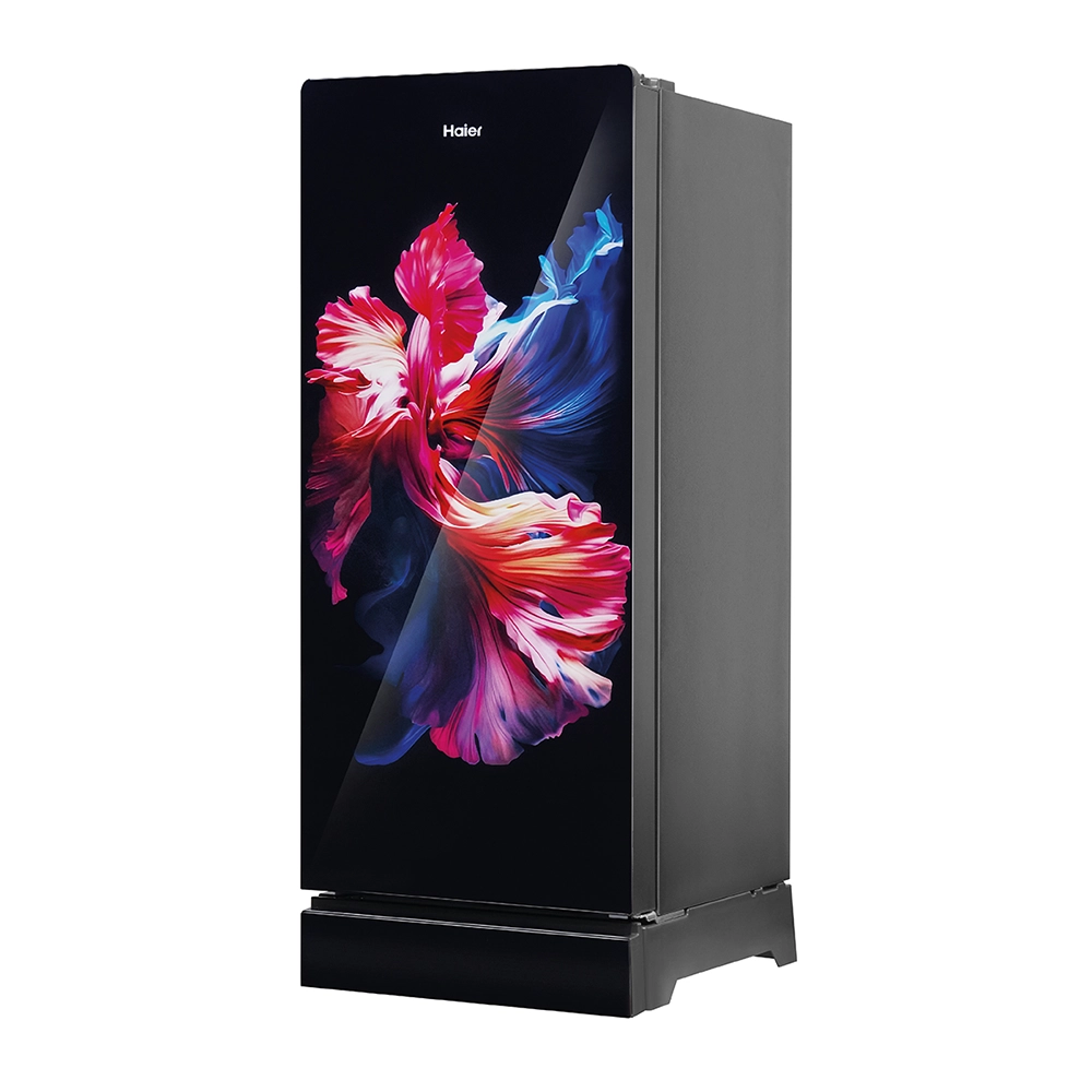 Haier 190L 3 Star Wave Glass  Single Door Refrigerator
