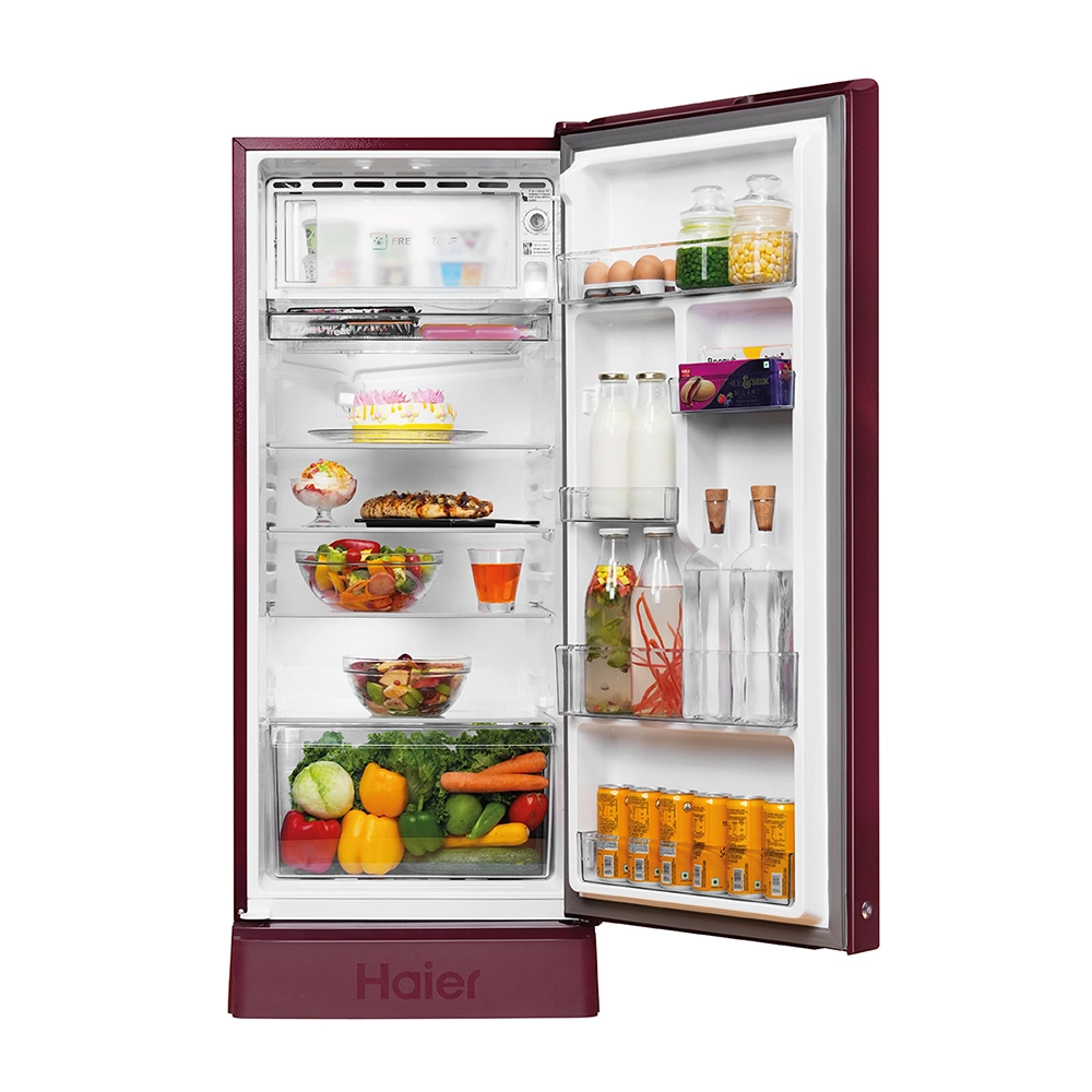 Haier 190L 3 Star BD Red Hilton Single Door Refrigerator