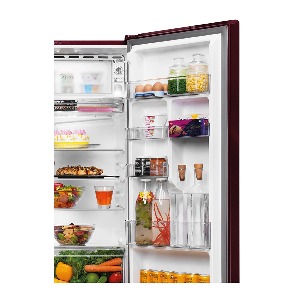 Haier 190L 3 Star BD Red Hilton Single Door Refrigerator