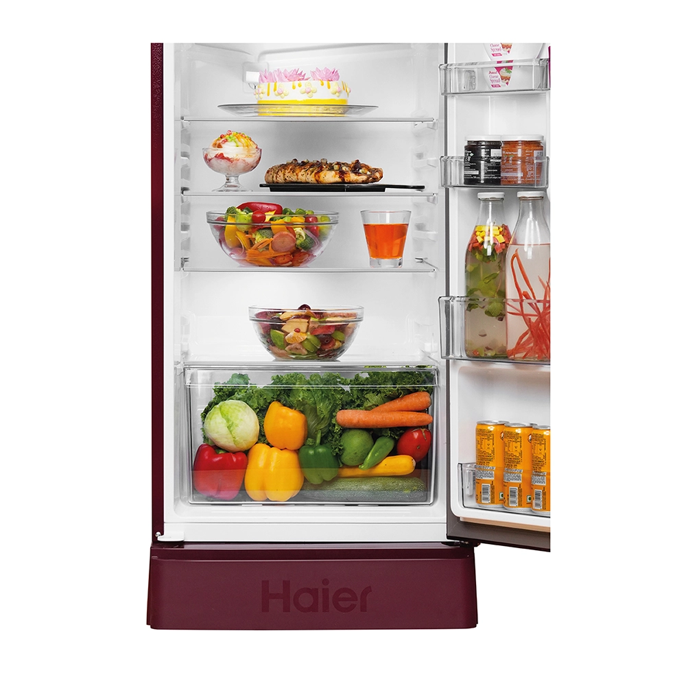 Haier 190L 3 Star BD Red Hilton Single Door Refrigerator