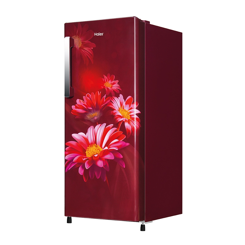 Haier 190L 3 Star Red Hilton Single Door Refrigerator
