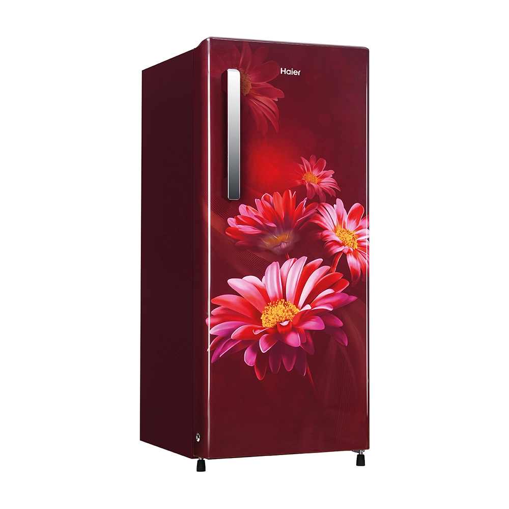 Haier 190L 3 Star Red Hilton Single Door Refrigerator