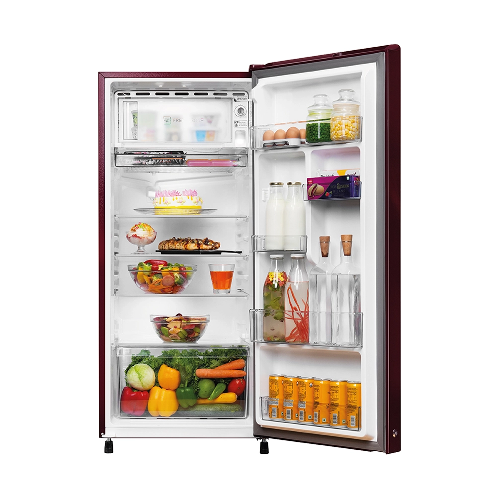 Haier 190L 3 Star Red Hilton Single Door Refrigerator