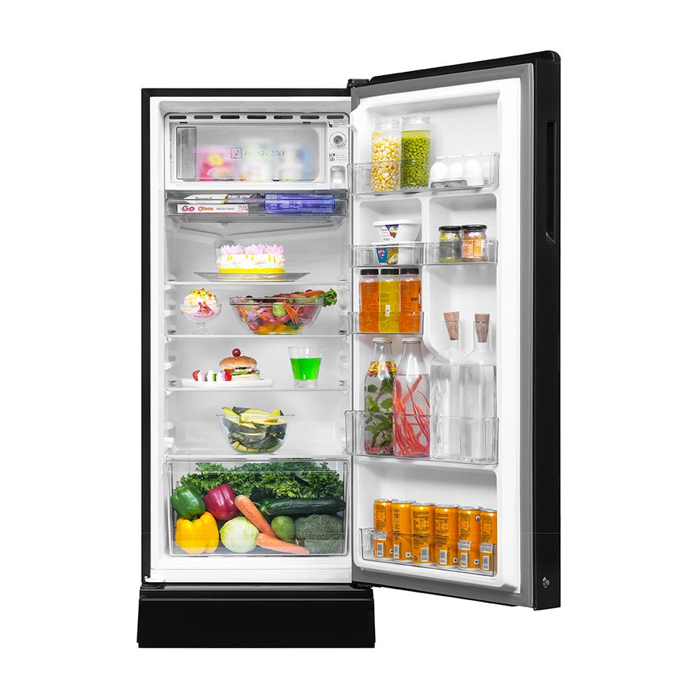 Haier 190L 3 Star Wave Glass Single Door Refrigerator
