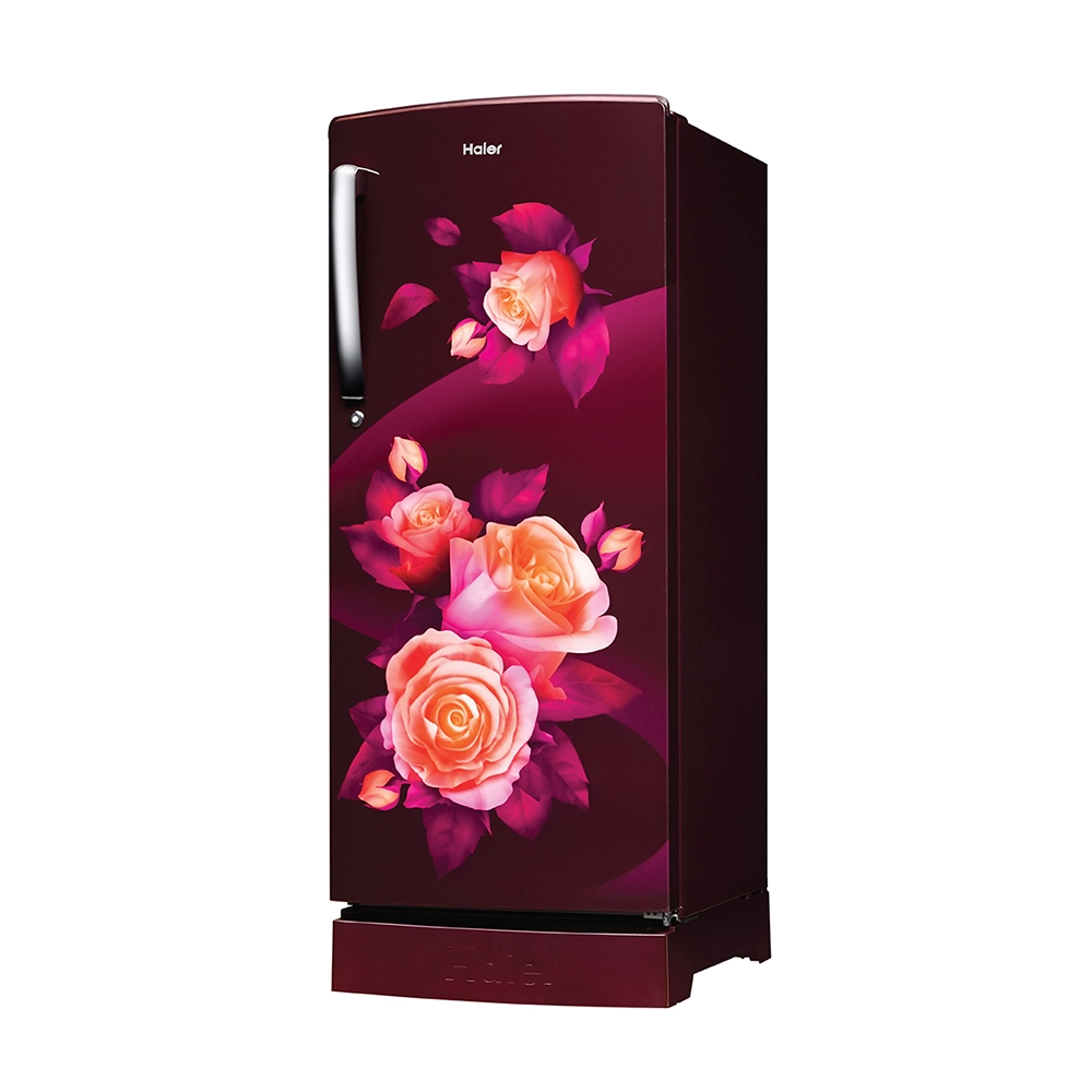 Haier 205L 5 Star Red Rose Single Door Refrigerator