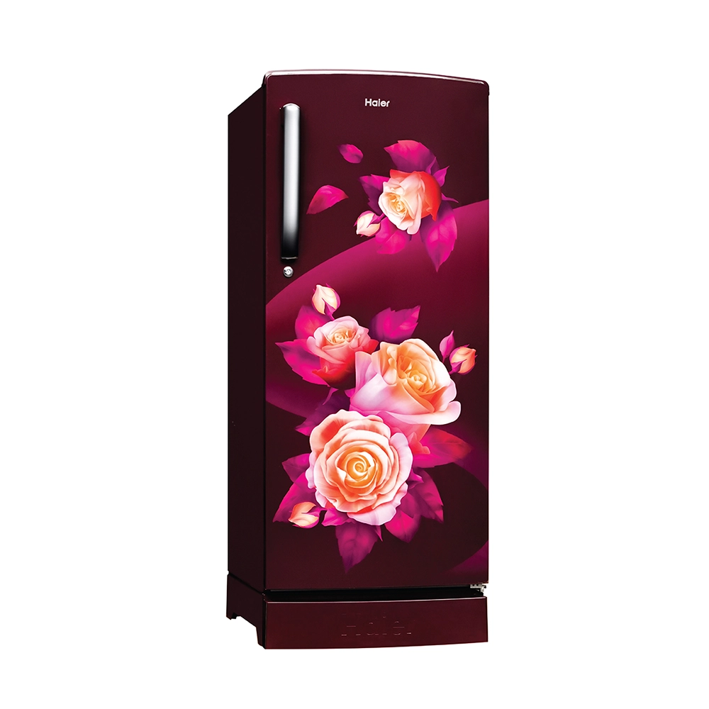 Haier 205L 5 Star Red Rose Single Door Refrigerator