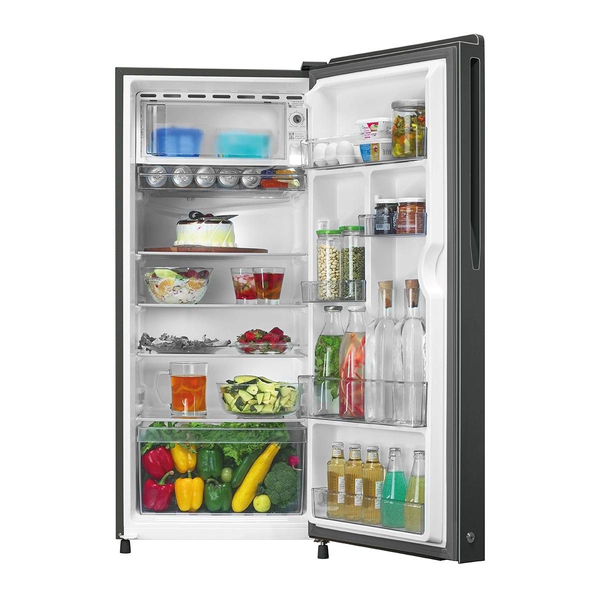 Haier 190L 3 Star Mirror Glass Single Door  Refrigerator