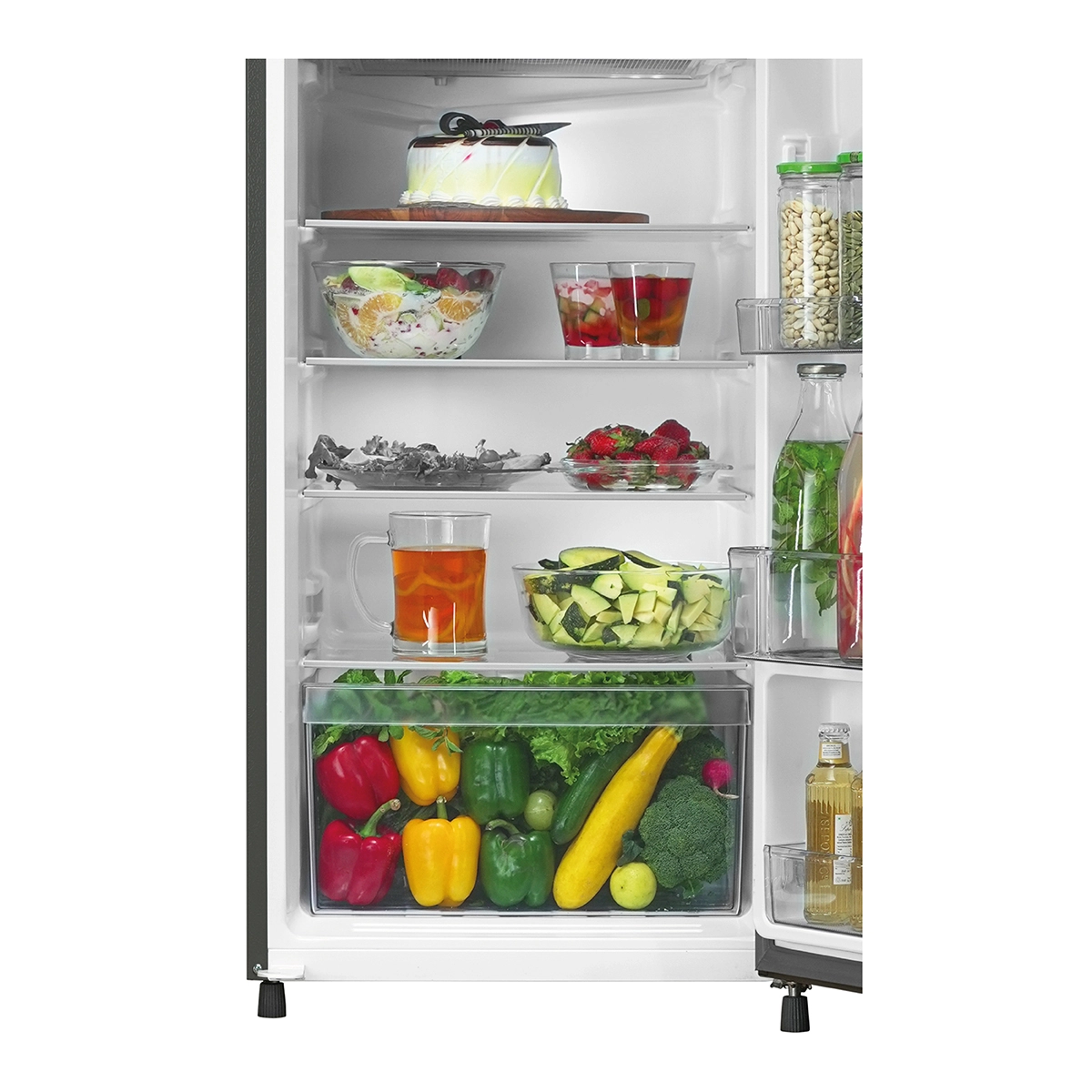 Haier 190L 3 Star Mirror Glass Single Door  Refrigerator