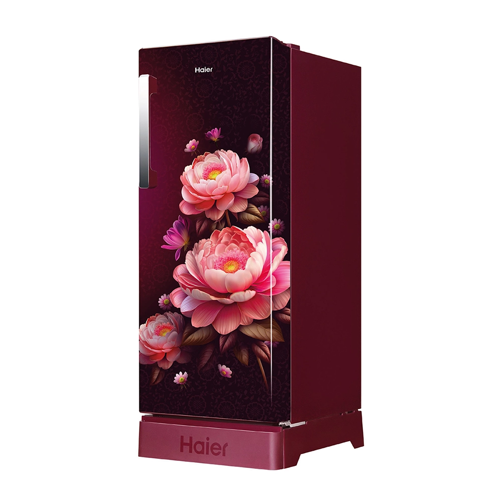 Haier 190L  5 Star  Red Blossom  Single Door Refrigerator