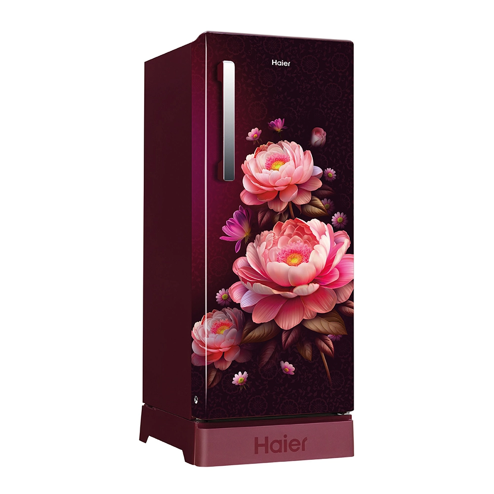 Haier 190L  5 Star  Red Blossom  Single Door Refrigerator