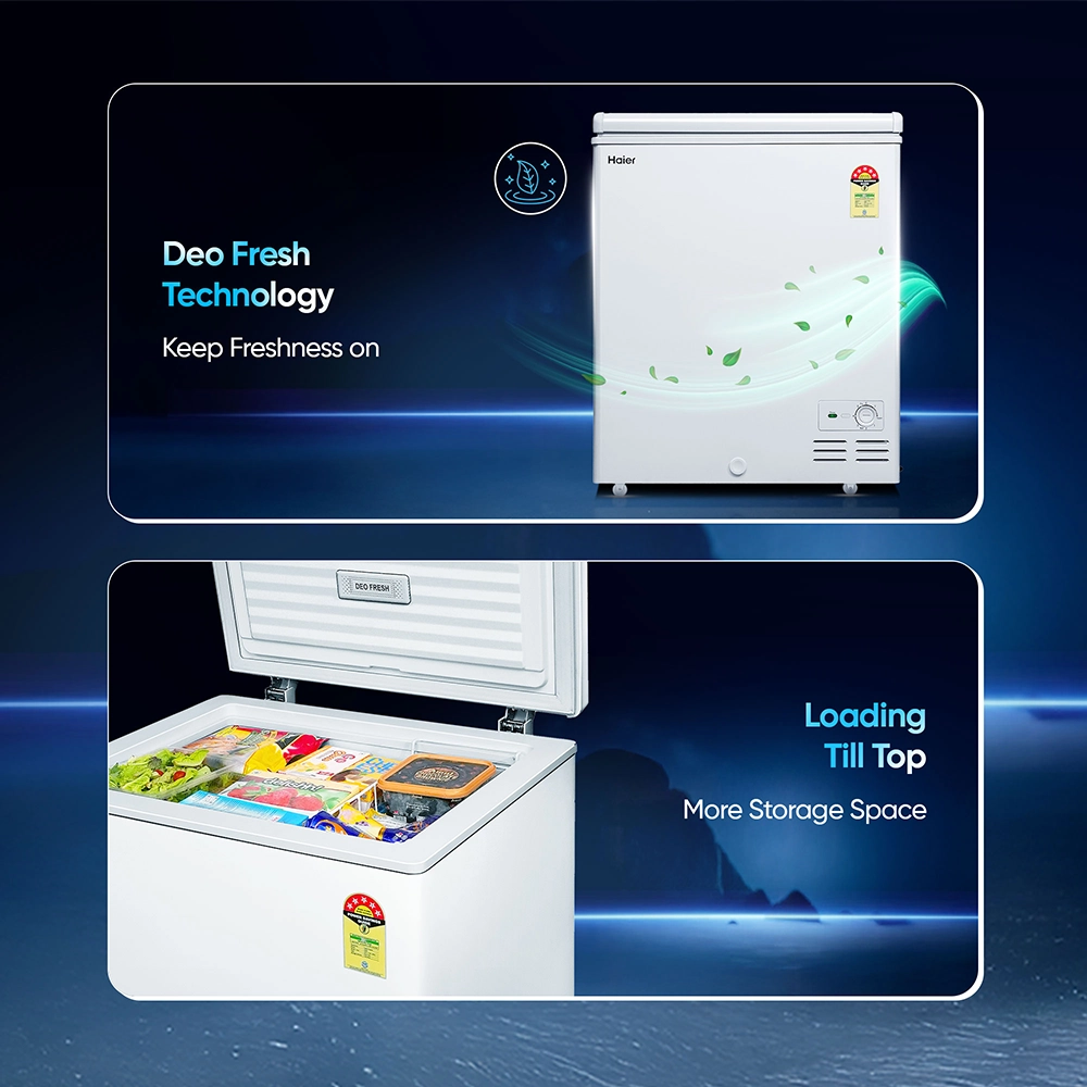 Haier 230 L Hard Top Convertible Deep Freezer  with 4-Yr Warranty