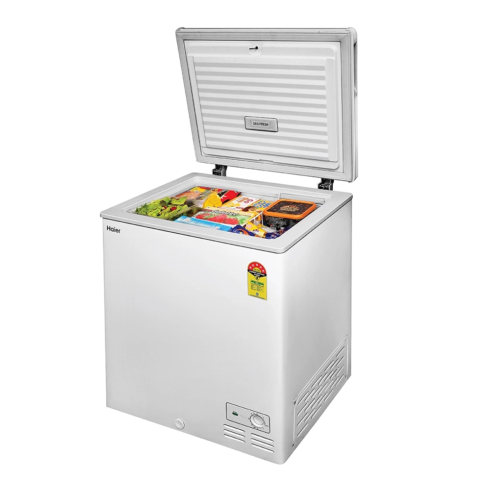 Haier 145 L  Single door-White Colour  Convertible Hardtop Freezer