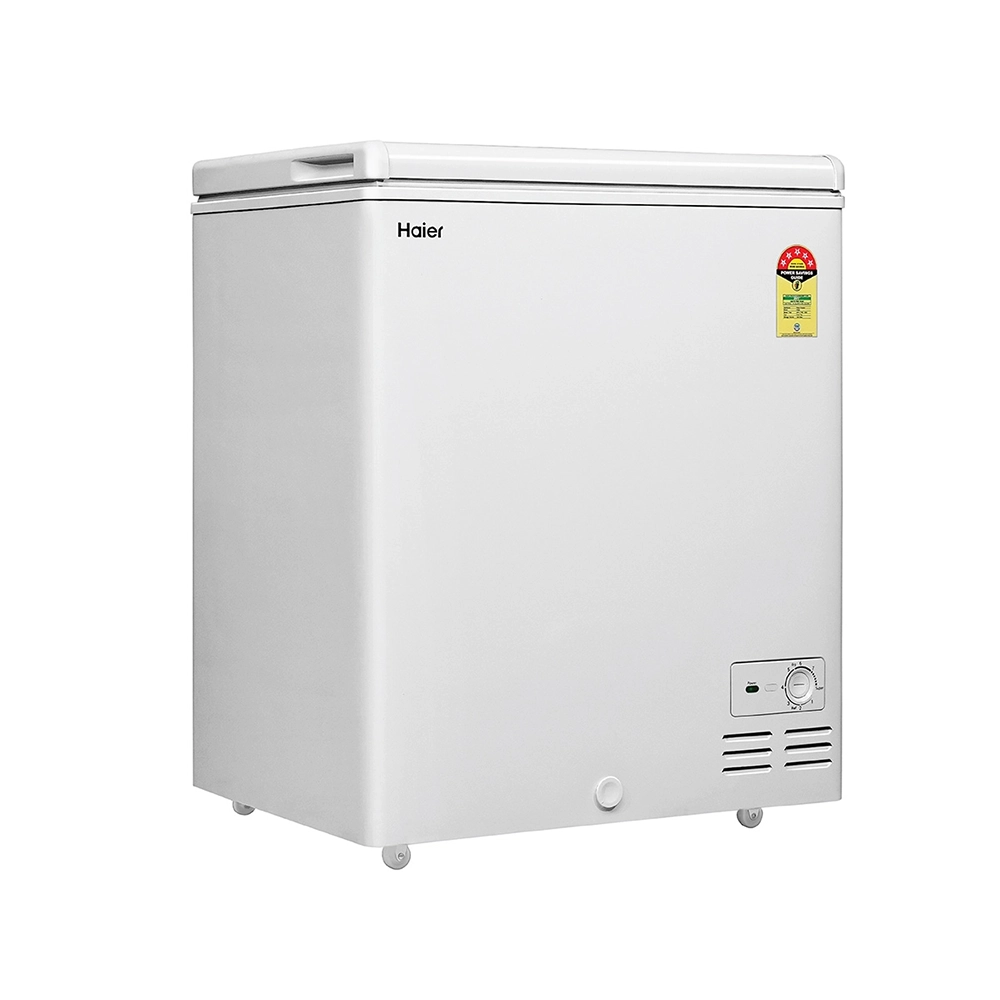 Haier 175 L Single door-White Colour Convertible Hardtop Freezer
