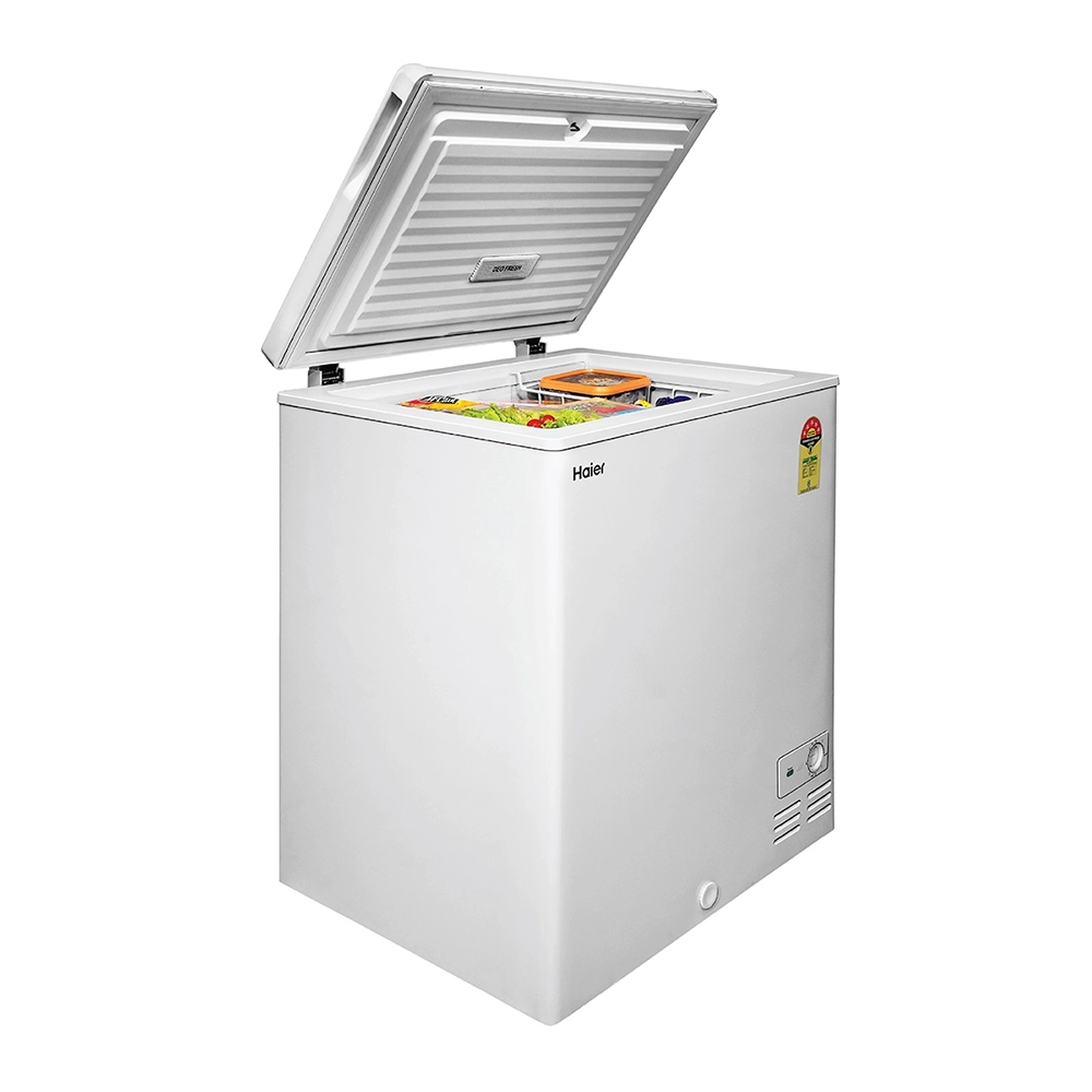 Haier 175 L Single door-White Colour Convertible Hardtop Freezer